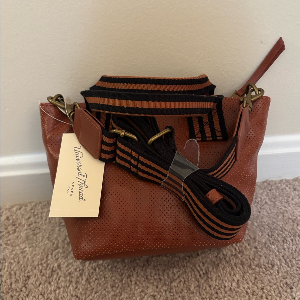 Universal Thread Tan Perforated Crossbody Bag